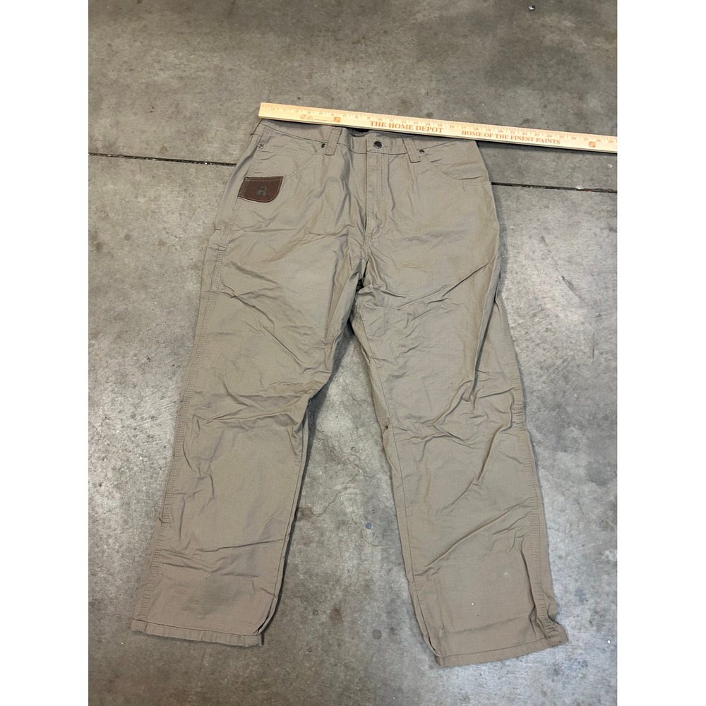 Wrangler Riggs Workwear Pants Tan Khaki Mens 38x36